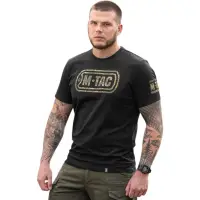 Tricou M-TAC Military&Tactical - NEGRU / S