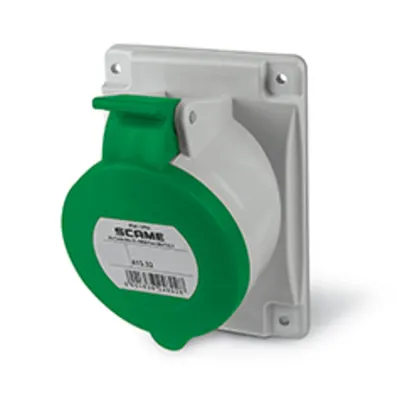 Priza incastratan32A 3P+E 2h >50V >300-500Hz 84X106MM terminal cu surub