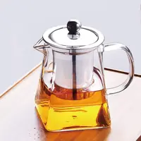 Ceainic de sticlă Morello - Cu sită metalică, 550 ml