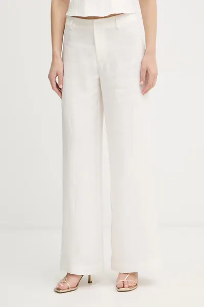 Bardot pantaloni pentru femei, din in
