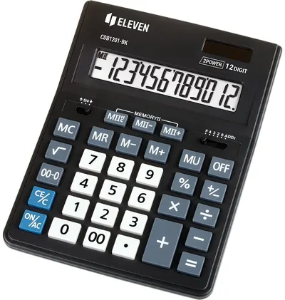 Calculator Eleven - CDB1201-BK, desktop, 12 cifre, negru