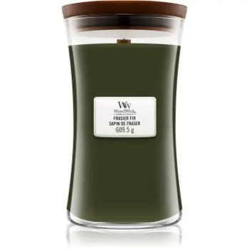 Woodwick Frasier Fir lumânare parfumată cu fitil din lemn