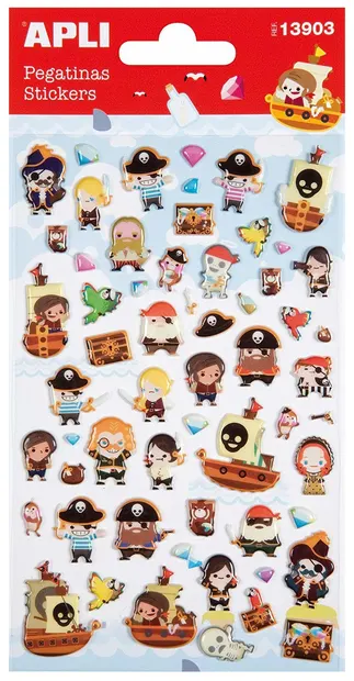 Stickere autocolante epoxi APLI - Pirati