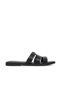 Papuci dama - sintetic - negru - confortabili