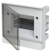 Tablou electric incastrat gri cu usa transparenta 6 module Abb 1SZR004002A1202