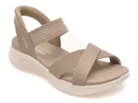 Sandale SKECHERS gri, ULTRA FLEX 3.0, din material textil