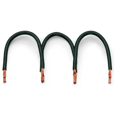 Wire commoning chain; insulated; 4 connections; 3 x 110 mm; black