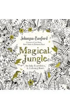 Magical Jungle: An Inky Expedition and Coloring Book for Adults