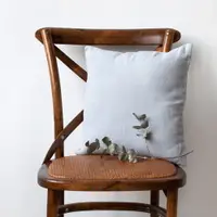 Față de pernă din in Linen Tales, 45 x 45 cm, gri deschis