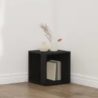 vidaXL Rafturi de colț 33 x 33 x 34,5 cm Lemn prelucrat Stejar Negru