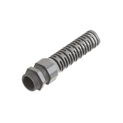Presetupa, spiral, PG21, 10-14mm, PA6, light grey RAL7035, IP68