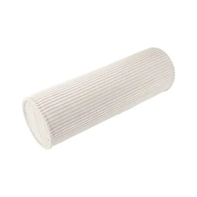 Pernă decorativă pentru copii crem cu tapițerie din catifea reiată Roll – Wigiwama