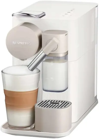 Aparat de cafea cu capsule Nespresso - Lattissima One, F121-EUWHNE-S, 19 bar, 1 l, Silky White