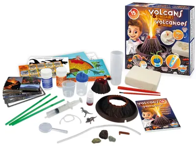 Set de experimente Buki Sciences - Vulcani si dinozauri
