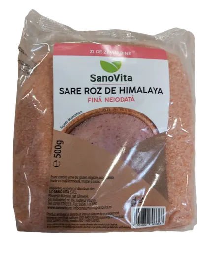 Sare roz de Himalaya fina, 500g, SanoVita