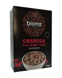 Granola cu fructe de padure crunchy bio, 375g, Biona Organic