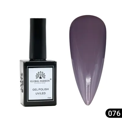 Oja semipermanentă Global Fashion, Gel polish Elite Glow 15 ml, 76 Engros