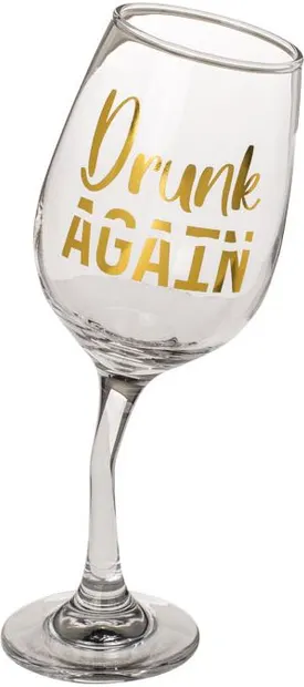 Pahar de vin inclinat Out of the Blue - drunk again