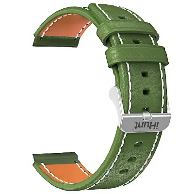 Curea Verde cu interior maro, din Piele, iHunt Watch 13 Titan