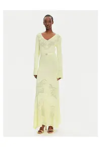 Rochie tricotata - bej - femei -
