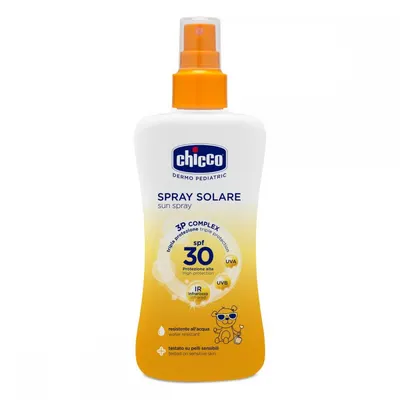 Spray Chicco protectie solara dermopediatrica, SPF 30+, 150ml, 0 luni+