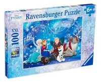 Puzzle Ravensburger din 100 XXL de piese - Regatul de gheata: Magia de gheata