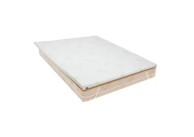 Topper Aloe Vera cu elastic, husa detasabila si lavabila 140 x 200 x 5 cm fermitate medie