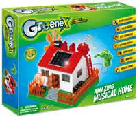 Kit de știință STEM Amazing Toys Greenex - Casă de muzică cu baterie solară