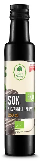 Suc bio de ridiche neagră, 250 ml, Dary Natury