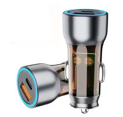 Incarcator auto QCD712 putere 53W 1 USB A + 1 USB C