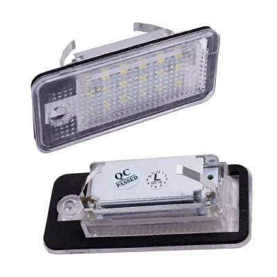 Set 2 lampi LED numar Audi A3 A4 B6 B7 A5 A6 A8 Q7, Canbus, Plug & Play, fara eroare