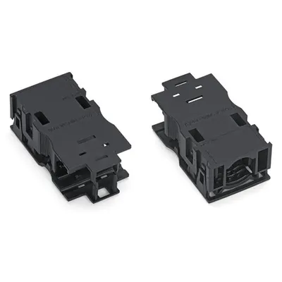 Strain relief housing; 3-pole; with locking clip; for 1 cable; 7.0 … 11.5 mm; 48 mm; black