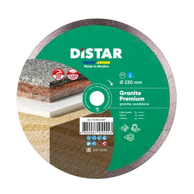 Disc diamantat DiStar Granite pt. Granit, marmura, placi ceramice - 230x25.4 (mm) Premium - DiStar-11320061017