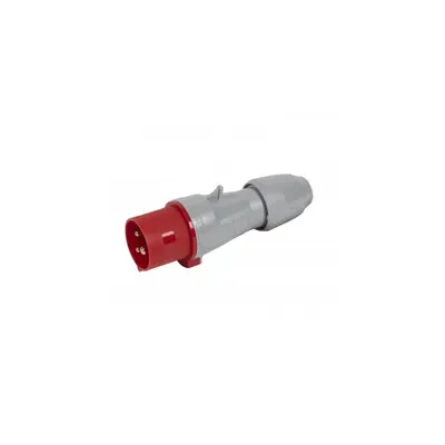 Stecher drept P17 - IP44 - 380/415 V~ - 16 A - 2P+E