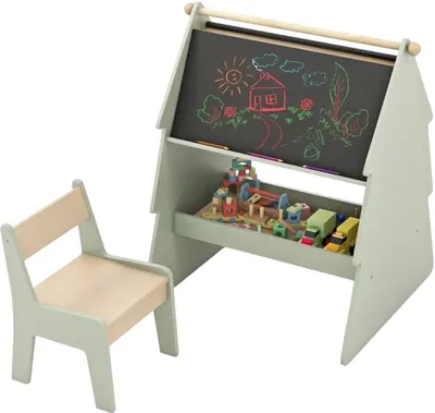 Trepied pentru copii Costway 2 în 1 - cu scaun