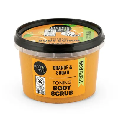 Exfoliant de corp Sicilian Orange, 250ml, Organic Shop