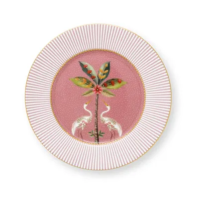 Farfurie din porțelan, Pip Studio, Roz, 17cm, colecția La Majorelle