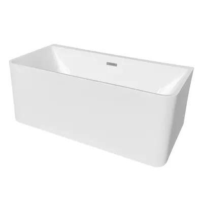 Cada baie freestanding Bella WB-834 acril 170 x 75 x 58 cm alb
