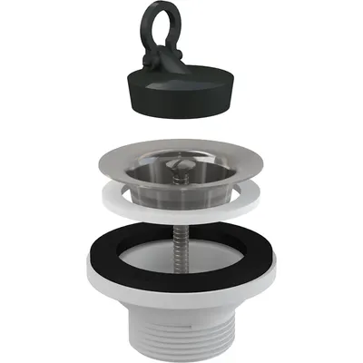 Ventil chiuveta baie 39 mm cu sita otel si dop Alcadrain A31