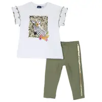 Costum copii Chicco, tricou si colanti, Verde, 78838-64MC
