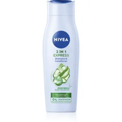 NIVEA 2in1 Care Express Protect & Moisture sampon si balsam 2 in 1 250 ml