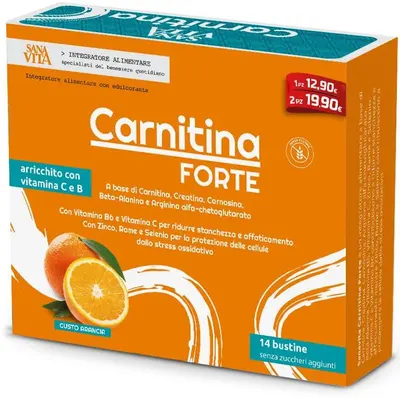 Sanavita Carnitine Forte, 14 plicuri, Paladin Pharma