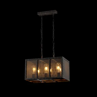 Candelabru Carter 6xe27 Negru 300x480mm
