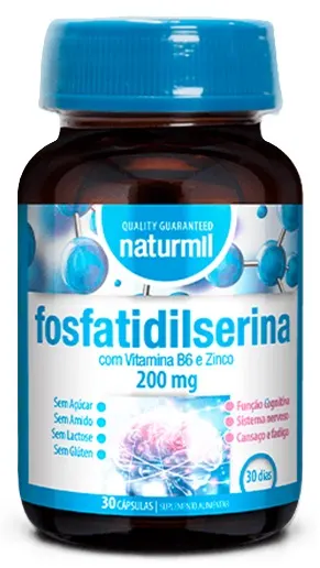 Fosfatidilserină, 200 mg, 30 capsule, Naturmil