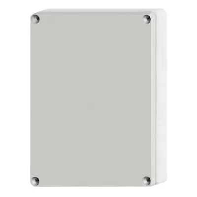 Cutie din ABS cu capac gri si balamale, 201x163x98mm