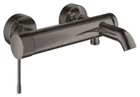 Baterie cada Grohe Essence 25250A01, 1/2 inch, aparenta, monocomanda, diverter, cartus ceramic, lucios, Hard Graphite