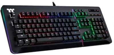 Tastatură gaming Thermaltake - Level 20, Cherry Blue Switch, RGB, neagră