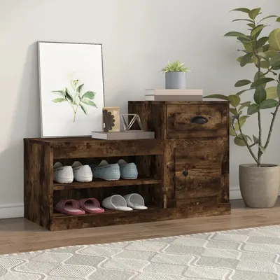 Gossi pantofar, stejar fumuriu, 100x42x60 cm, lemn prelucrat