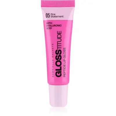 Gabriella Salvete Glosstitude Peptide Lip Gloss lip gloss hidratant culoare 05 Pink Statement 10 ml