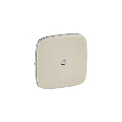 Capac Valena Allure -one/Intrerupator cap scara/push-button -cu albastru lens -ivory